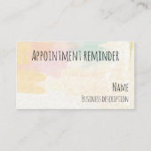 Herinnering voor benoeming visitekaartje (Voorkant)