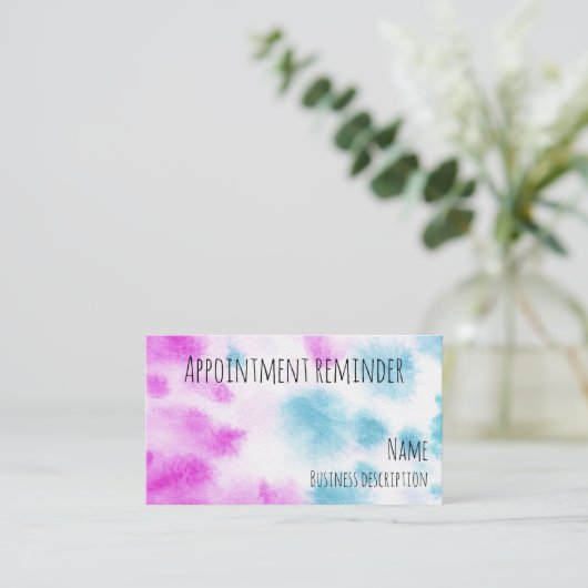 Herinnering voor benoeming visitekaartje (Staand voorkant)