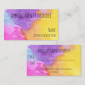 Herinnering voor benoeming visitekaartje (Voorkant / Achterkant)