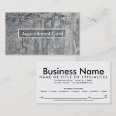 herinnering voor benoeming voor crisishaard textuu afsprakenkaartje (Voorkant / Achterkant)