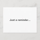 Herinnering voor benoeming voor klinische proeven briefkaart (Voorkant)