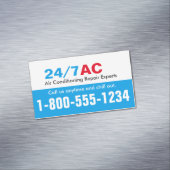 Herinnering voor blauw en rood nummer visitekaartje magneet (Voorbeeld)