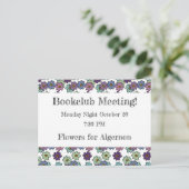 Herinnering voor bloemenboekenclub briefkaart (Staand voorkant)