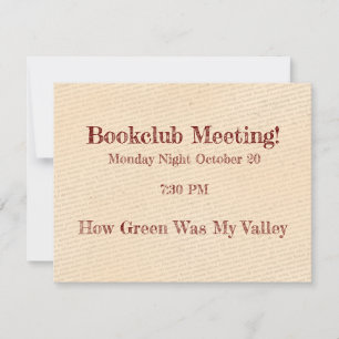 Herinnering voor bookclub