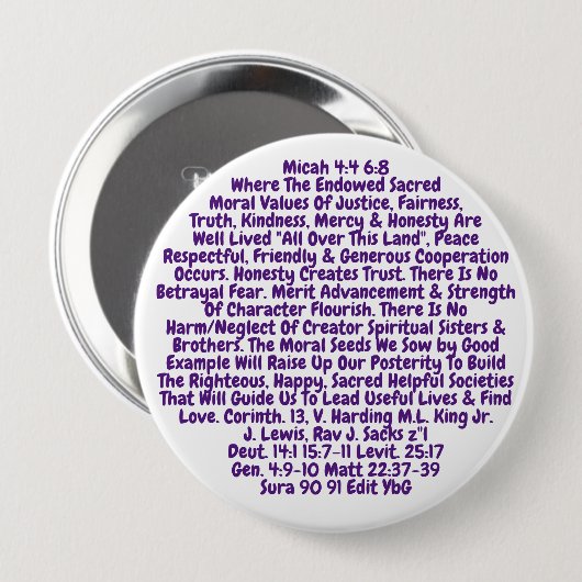 Herinnering voor Button om onze opgewaardeerde waa (Voorkant /achterkant)