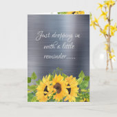 Herinnering voor Christelijke aanmoedigen Kaart (Gele Bloem)