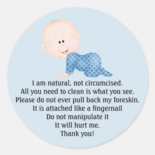 Herinnering voor circulatie stickers voor pasgebor (Voorkant)