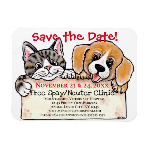 Herinnering voor creatieve puppy Dog Cat Veterinar Magneet