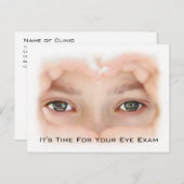 Herinnering voor de aanwijzing van optometrie Ooge Briefkaart (Voorkant / Achterkant)