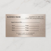 Herinnering voor de benoeming van de moderne Roos  Afsprakenkaartje (Voorkant)