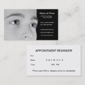 Herinnering voor de benoeming van de optische stof afsprakenkaartje (Voorkant / Achterkant)