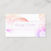 herinnering voor de benoeming van de zomerbloem afsprakenkaartje (Achterkant)