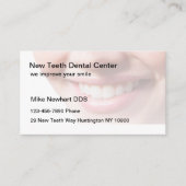Herinnering voor de benoeming van Dentist Kantoor  Visitekaartje (Voorkant)