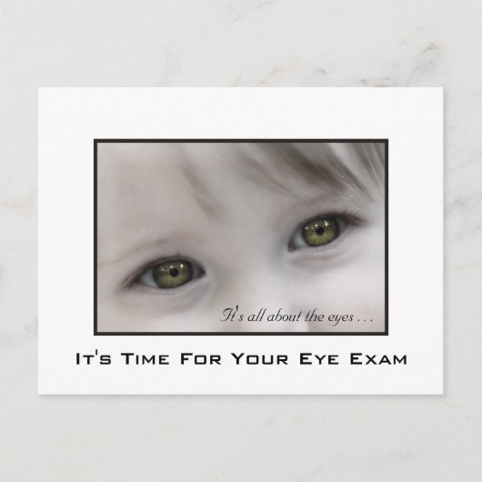 Herinnering voor de benoeming van Hazel Eyes Eye E Briefkaart (Voorkant)