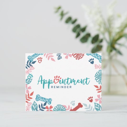 Herinnering voor de benoeming van het patroonpatro briefkaart (Staand voorkant)