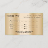Herinnering voor de benoeming van modern Gold Afsprakenkaartje (Voorkant)