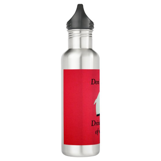 Herinnering voor de drink van water waterfles  (Links)