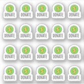 Herinnering voor donatie van geld Doneer een goede Sticker (Voorkant)