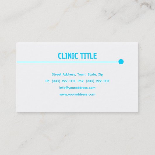 Herinnering voor een basisafspraak met een witte t visitekaartje (Achterkant)