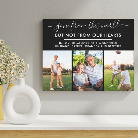 Herinnering voor foto-inkuilbot uit deze wereld canvas afdruk