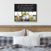 Herinnering voor foto-inkuilbot uit deze wereld canvas afdruk (Insitu (Slaapkamer))