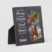 Herinnering voor foto's van paarden - Paardenverli Fotoplaat (Voorkant)