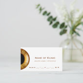 Herinnering voor Gold Brown Iris-oogonderzoek Afsprakenkaartje (Staand voorkant)