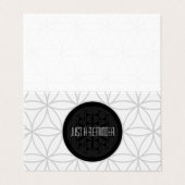 herinnering voor heilige geometrie gevouwen afspra visitekaartje (Buitenkant ongevouwen)