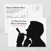 Herinnering voor herbenoeming van Clean Shave Barb Briefkaart (Voorkant / Achterkant)