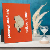 Herinnering voor het gebruik van een wandelaar fotoplaat (Zijkant)