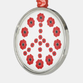 Herinnering voor het Vredessymbool Poppies Metalen Ornament (Links)