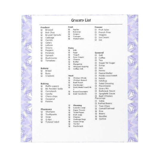 Herinnering voor lijst van kernen met PatroonPaars Notitieblok (Voorkant)