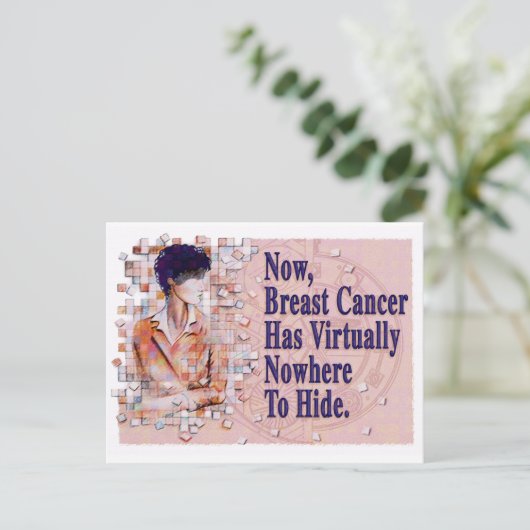 Herinnering voor mammogram briefkaart (Staand voorkant)