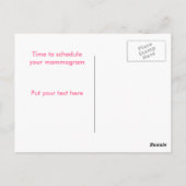 Herinnering voor mammogram briefkaart (Achterkant)