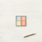 Herinnering voor meerdere lijsten post-it® notes (Op bureau)