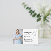 Herinnering voor moderne fotochiropractor visitekaartje (Staand voorkant)