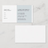 Herinnering voor professionele moderne e-legant be afsprakenkaartje (Voorkant / Achterkant)