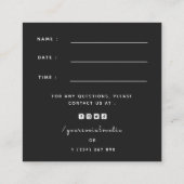 Herinnering voor roos Gold Tooth Logo Dentist-beno Vierkante Visitekaartje (Achterkant)