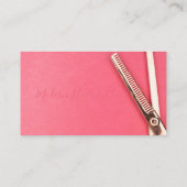 Herinnering voor roze gouden schaarste visitekaartje (Achterkant)