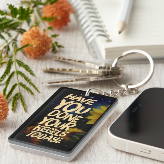 Herinnering voor u Acryl Sleutelhanger (Voorkant Rechts)