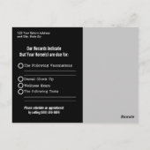 Herinnering voor vaccinatie door de dierenarts voo briefkaart (Achterkant)