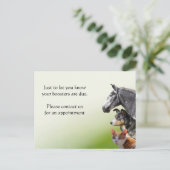 Herinnering voor vaccinatiebooster tegen pet briefkaart (Staand voorkant)