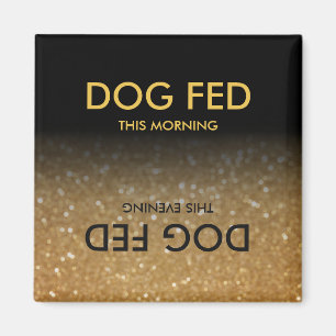 Herinnering voor voederhonden Magnet Black, Gold G