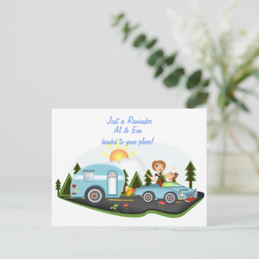 Herinnering voor weggebruik briefkaart (Staand voorkant)