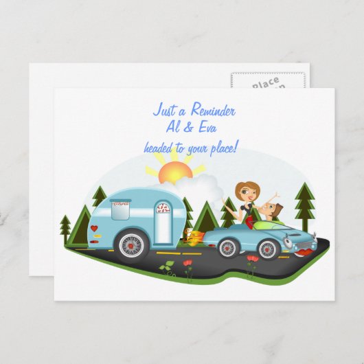 Herinnering voor weggebruik briefkaart (Voorkant / Achterkant)