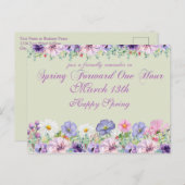 Herinnering voor zomertijd briefkaart (Voorkant / Achterkant)