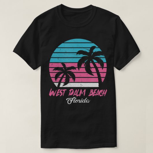 Herinnering West Palm Beach Souvenir Florida T-shirt (Design voorkant)