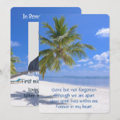 Herinnering Zakformaat Aandenken Tropisch Strandpa Kaart (Voorkant / Achterkant)