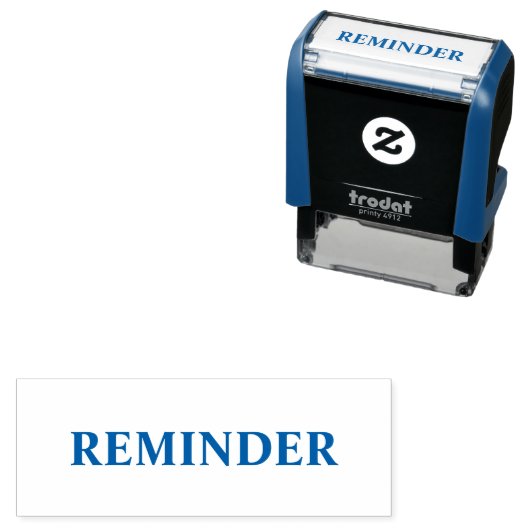 Herinnering Zelfinkende Rubber Stempel Ontwerp (In situ)