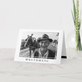 Herinnering zwart wit fotografie bedankkaart